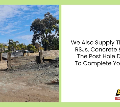 Bolzons Home & Garden Improvements - St Agnes, SA. We Also Supply The Steel RSJs, Concrete & Even The Post Hole Digger To Complete Your Job
