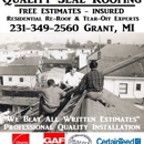 Quality Seal Roofing Grant MI, Serving Newaygo County & Grand Rapids Areas - Siding Contractors