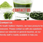 Health Matters Foods & Vitamins