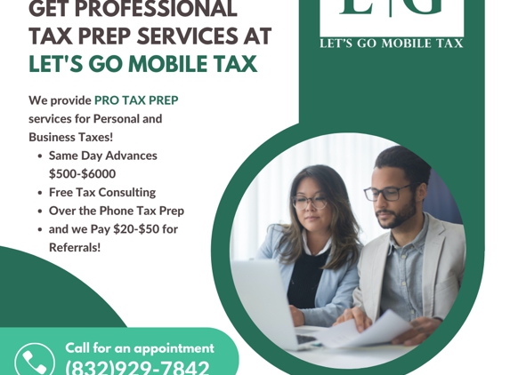 Lets Go Mobile Tax - Sugar Land, TX