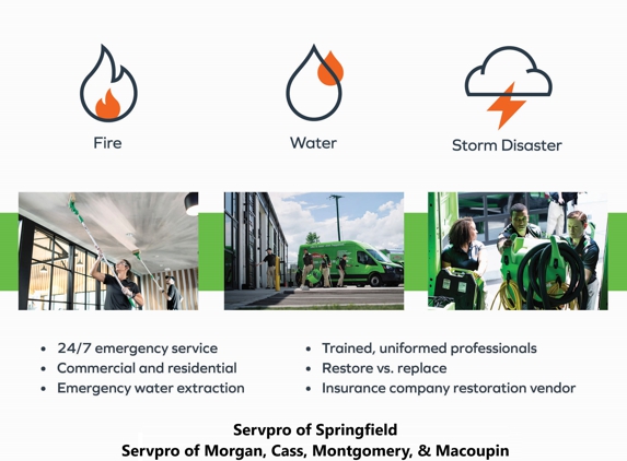 SERVPRO of Springfield and Sangamon, Morgan, Cass, Macoupin, Montgomery Counties - Springfield, IL