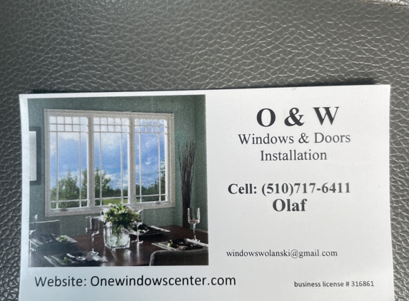 O&W Window Door Installation