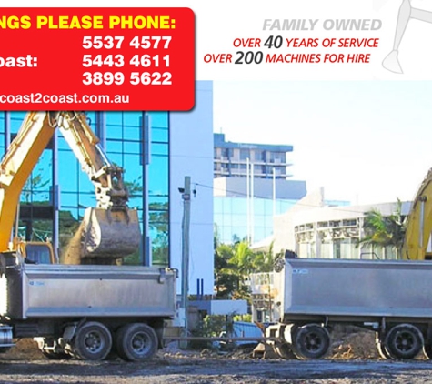 Coast 2 Coast Earthmoving - Arundel, QLD. Professional advice with honest and reliable service.