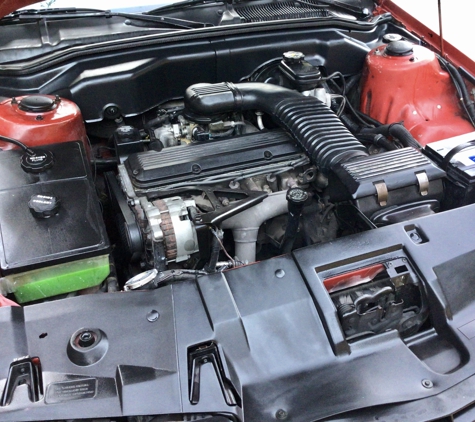 Perfect Paint & Body - Los Angeles, CA. Spruced up engine compartment