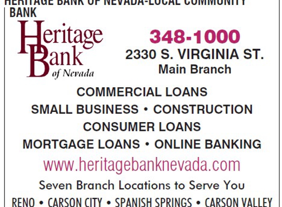 Heritage Bank Of Nevada - Reno, NV