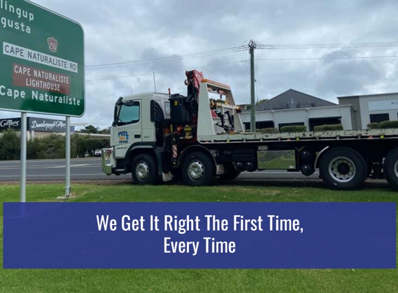 Peel Tilt and Crane Transport - Greenfields, WA. We Get It Right The First Time, Every Time