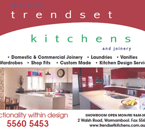 Jason Bilson Trendset Kitchens And Joinery - Warrnambool, VIC. For all your kitchen needs