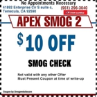 APEX Smog Check 2