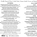 Brown's Bistro - Restaurant Menus