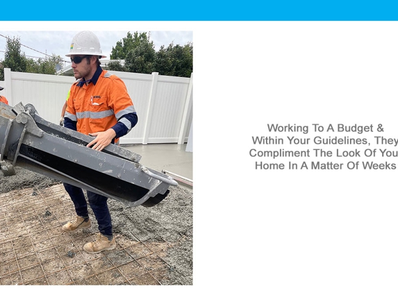 Versatile Concrete & Excavation - Carina, QLD. Working To A Budget & Within Your Guidelines, They Compliment The Look Of Your Home In A Matter Of Weeks