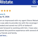 STEVEN WEISEL: Allstate Insurance - Insurance Consultants & Analysts