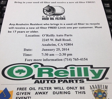 O'Reilly Auto Parts - Anaheim, CA