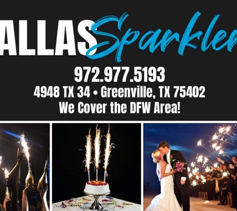 Justice Fireworks - Greenville, TX. Gender Reveal Wedding Sparklers