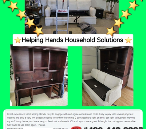 Helping Hands Household Solutions - Cave Creek, AZ. Text Now For A Hassle-Free Scheduling Experience
