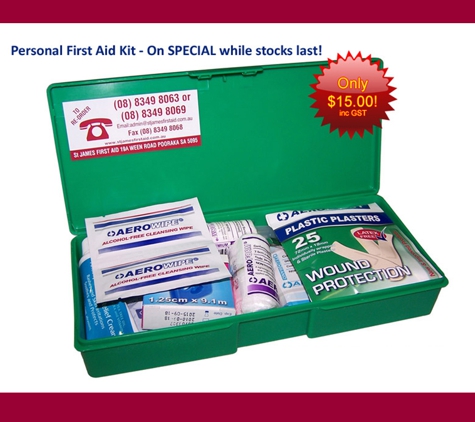 St. James First Aid & Medical Engineering - Pooraka, SA. Personal First Aid Kit - Special