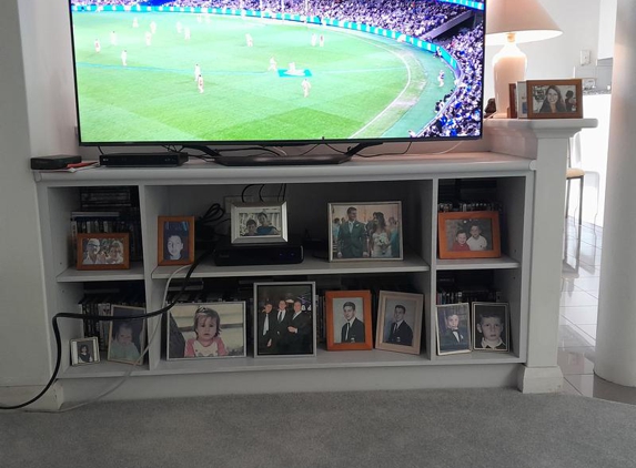 Weststyle Interiors - Malaga, WA. TV cabinet shelves