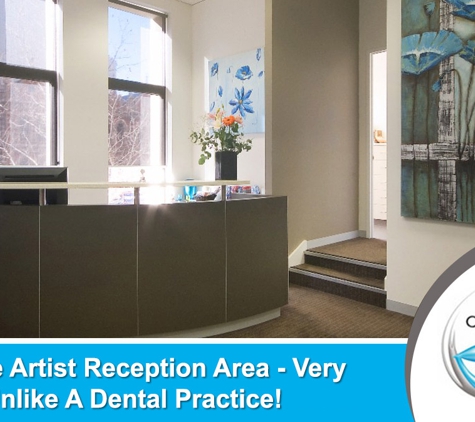 Adelaide City Dental Care - Adelaide, SA. Serene Artist Reception Area – Very Unlike A Dental Practice!