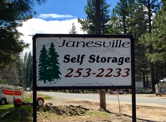 Janesville Self Storage - Janesville, CA. Convenient access from Main St. Janesville. • 464-900 Main St. • (530) 253-2233