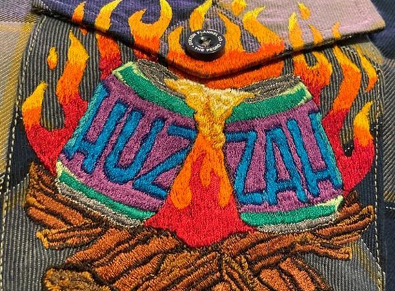 Zephyrson Threads - Frankston, VIC. Gift for a friend - Embroidered Dixxon front shirt pocket.