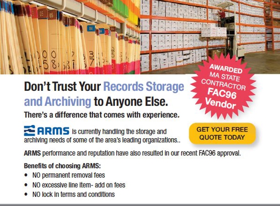 Arms Record Storage - Rowley, MA