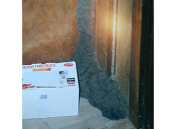 Boonah - Beaudesert Termite Specialist - Beaudesert, QLD. Termite nest located in timber wardrobe