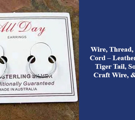Transglobal Trading Pty Ltd - Banyo, QLD. Wire, Thread, Chain & Cord – Leather, Cotton, Tiger Tail, Soft Flex, Craft Wire, & Chain