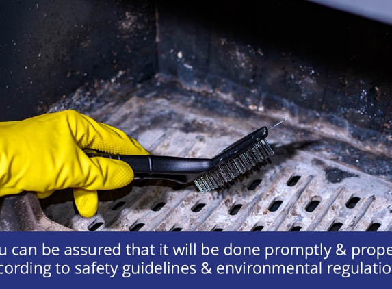 Clean Sweep Tas. You can be assured that it will be done promptly & properly according to safety guidelines & environmental regulations.