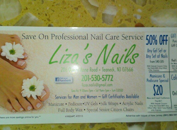 Liza's Nails - Teaneck, NJ