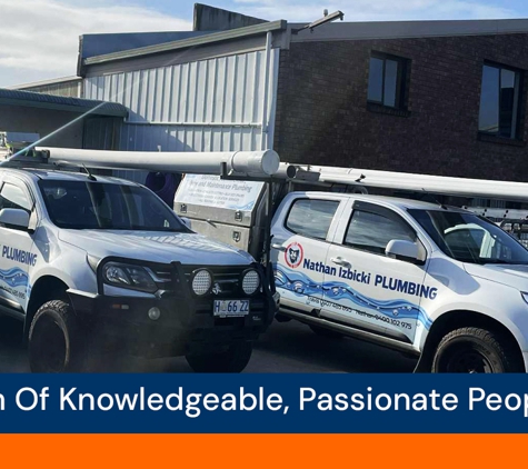 Nathan Izbicki Plumbing - Geilston Bay, TAS. Team Of Knowledgeable, Passionate People