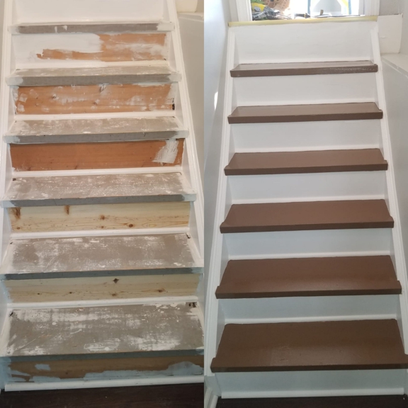 Jose's painting and Handyman services - Cincinnati, OH. Stairs painting