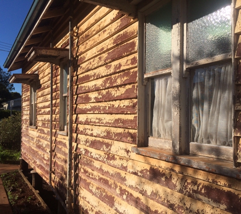 P.J. Fitzpatrick Painting & Decorating. Before Picture - View From The Side Of The House