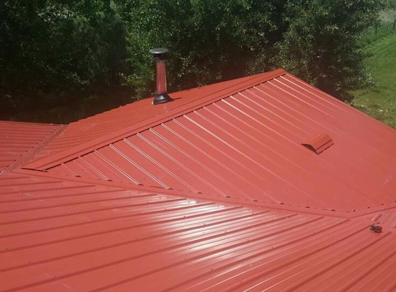 Cobos Roofing & Construction - Farmington, NM. Love the brick red color