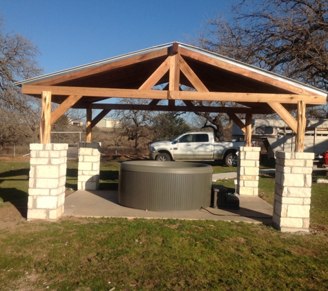 Southwest landscape and fence - Comfort, TX