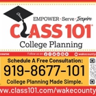 Class 101 College Planning - Wake County NC