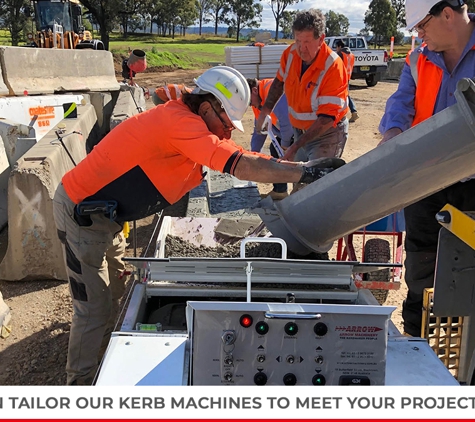Arrow Machinery - Blacktown, NSW. We Can Tailor Our Kerb Machines To Meet Your Project Needs