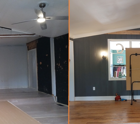 Madam Construction - Greenville, SC. Living Room Remodeling