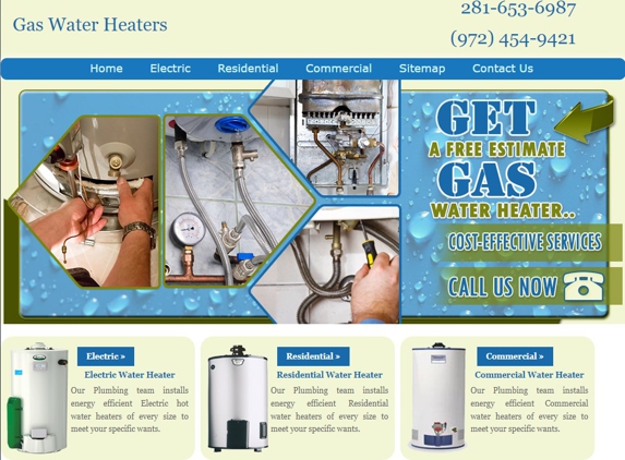 Gas Water Heaters - Dallas, TX. Gas Water Heaters