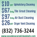 Steam Carpet Cleaning Pasadena TX - Air Duct Cleaning