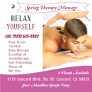 Spring Therapy Massage - Massage Services