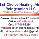 1st Choice Heating, Air and Refrigeration LLC - Air Conditioning Service & Repair