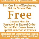 Leonard Optician Inc - Optometrists