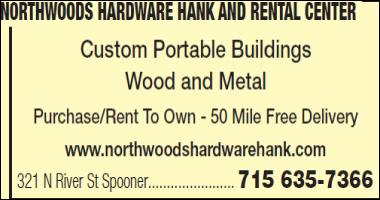 Northwoods Hardware Hank and Rental Center - Spooner, WI 54801